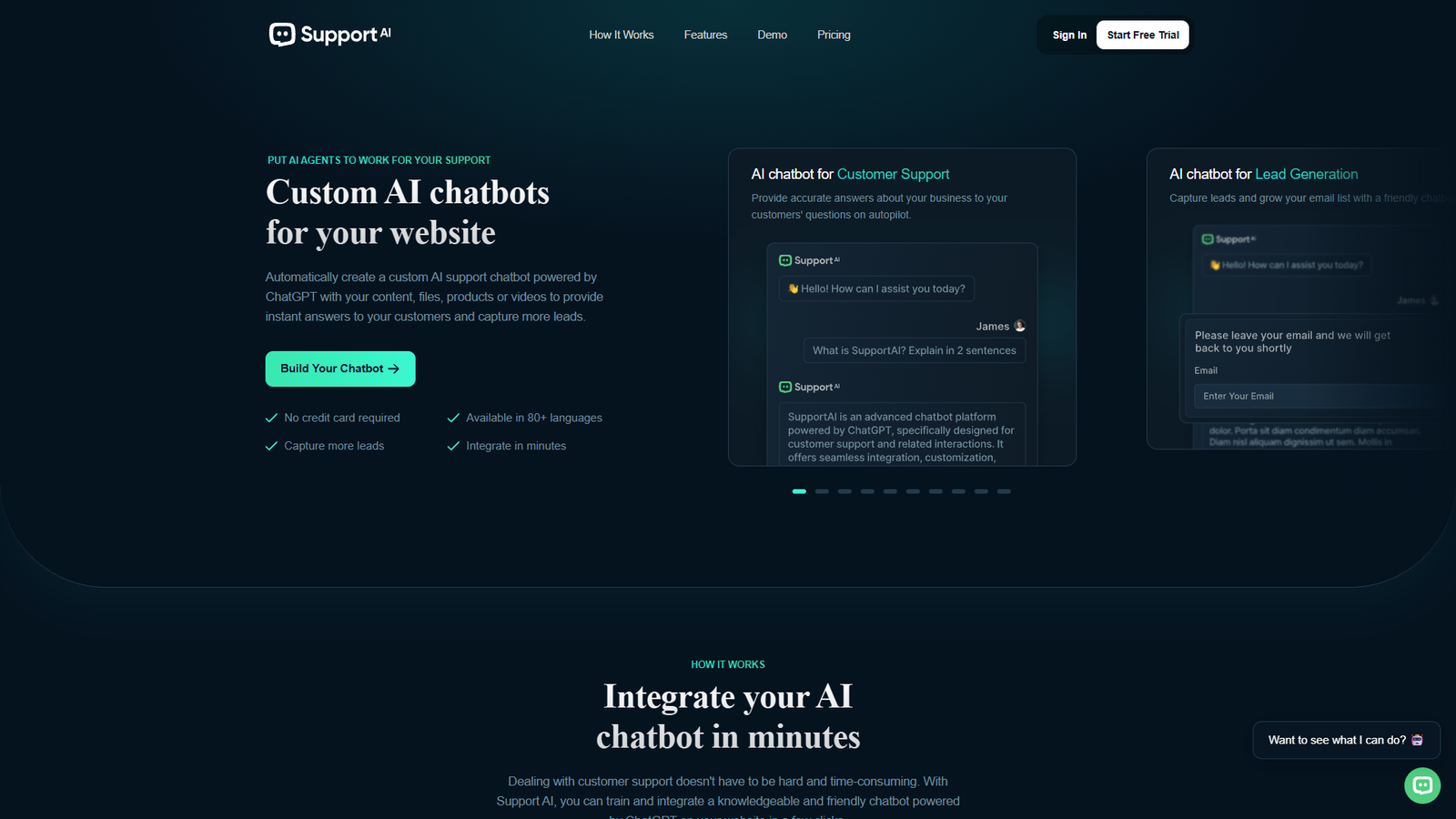 Support AI — интерфейс нейросети Support AI — интерфейс нейросети