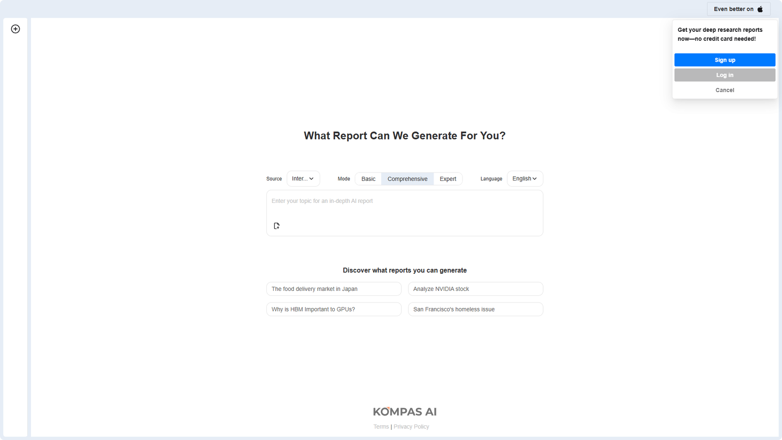 Kompas AI — интерфейс нейросети Kompas AI — интерфейс нейросети