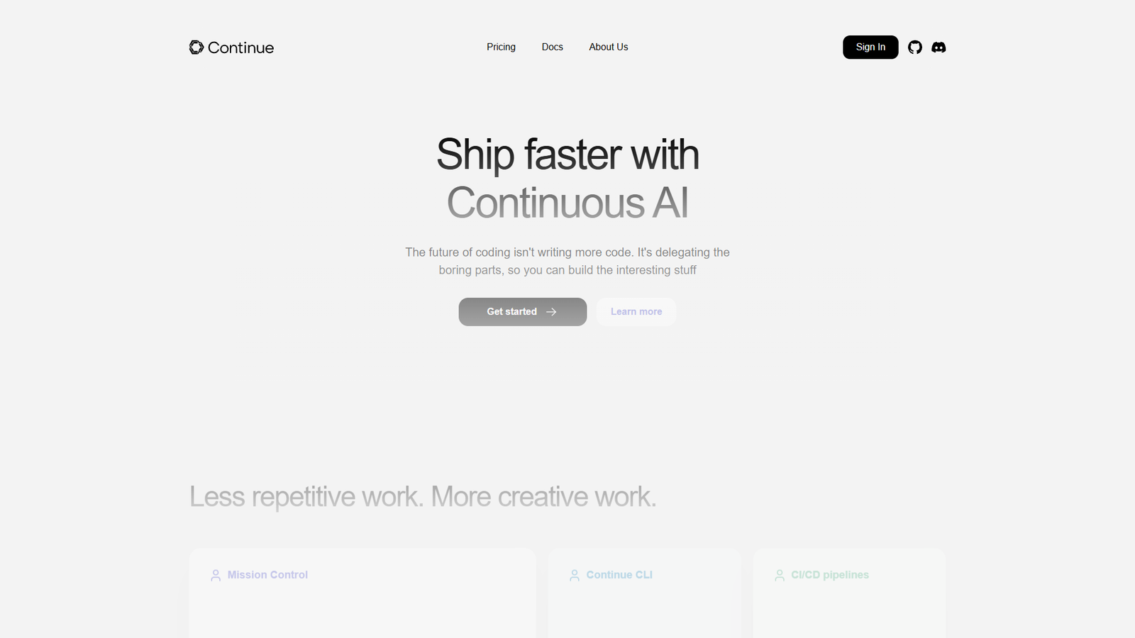 Continue — интерфейс нейросети Continue — интерфейс нейросети