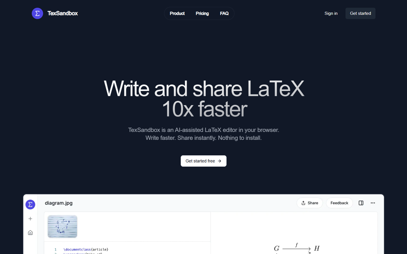 TexSandbox — интерфейс нейросети TexSandbox — интерфейс нейросети