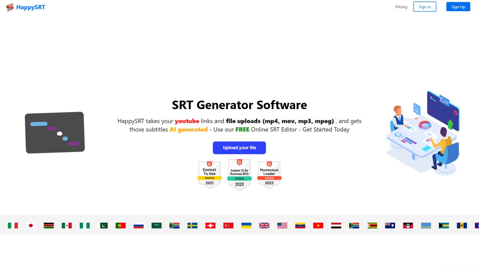 HappySRT нейросеть Главная страница HappySRT нейросеть Главная страница