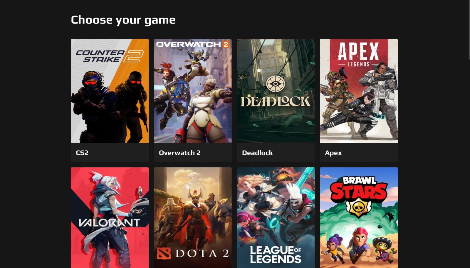 FACEIT 2.0 Games