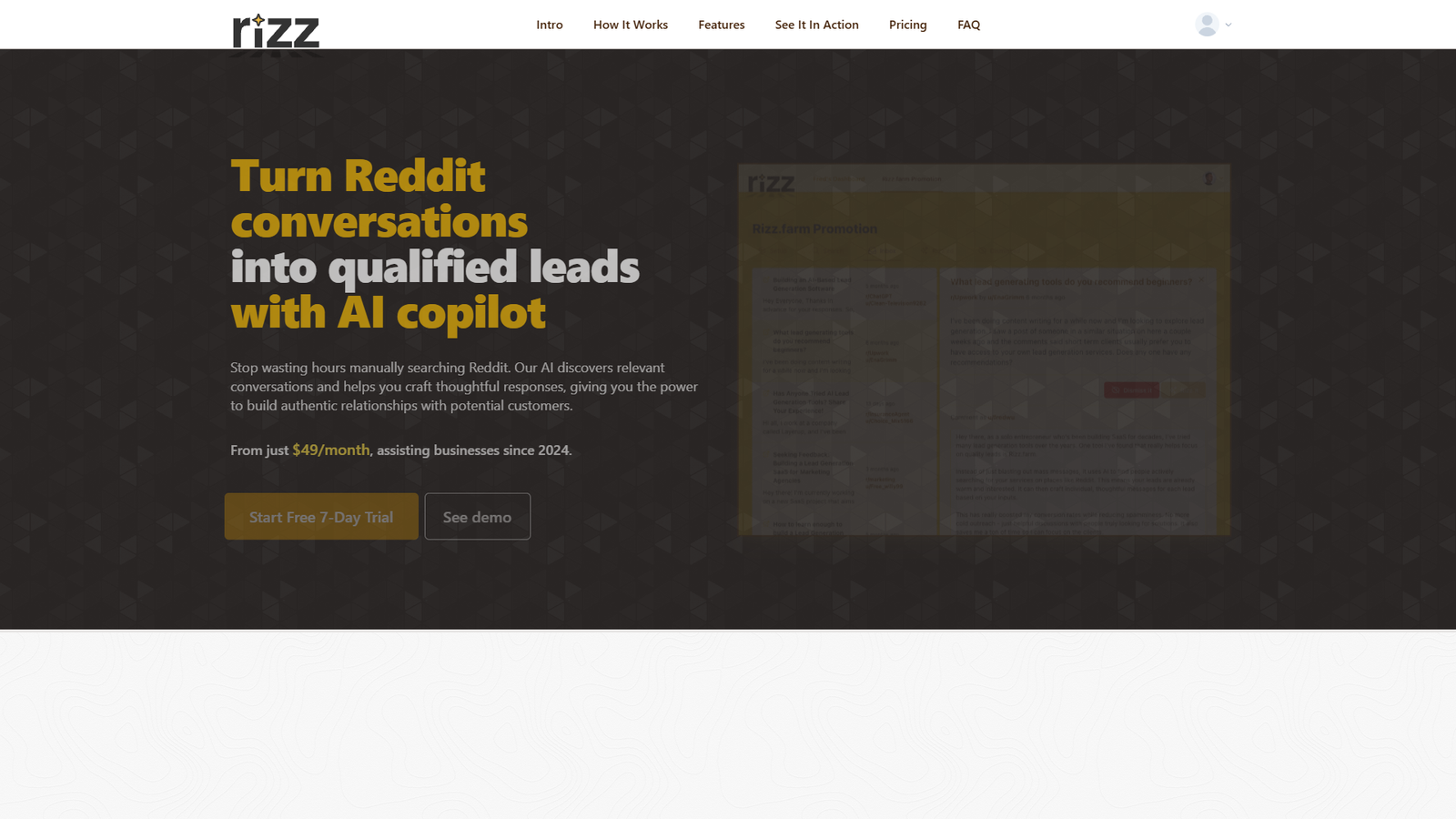 Rizz.farm — интерфейс нейросети Rizz.farm — интерфейс нейросети