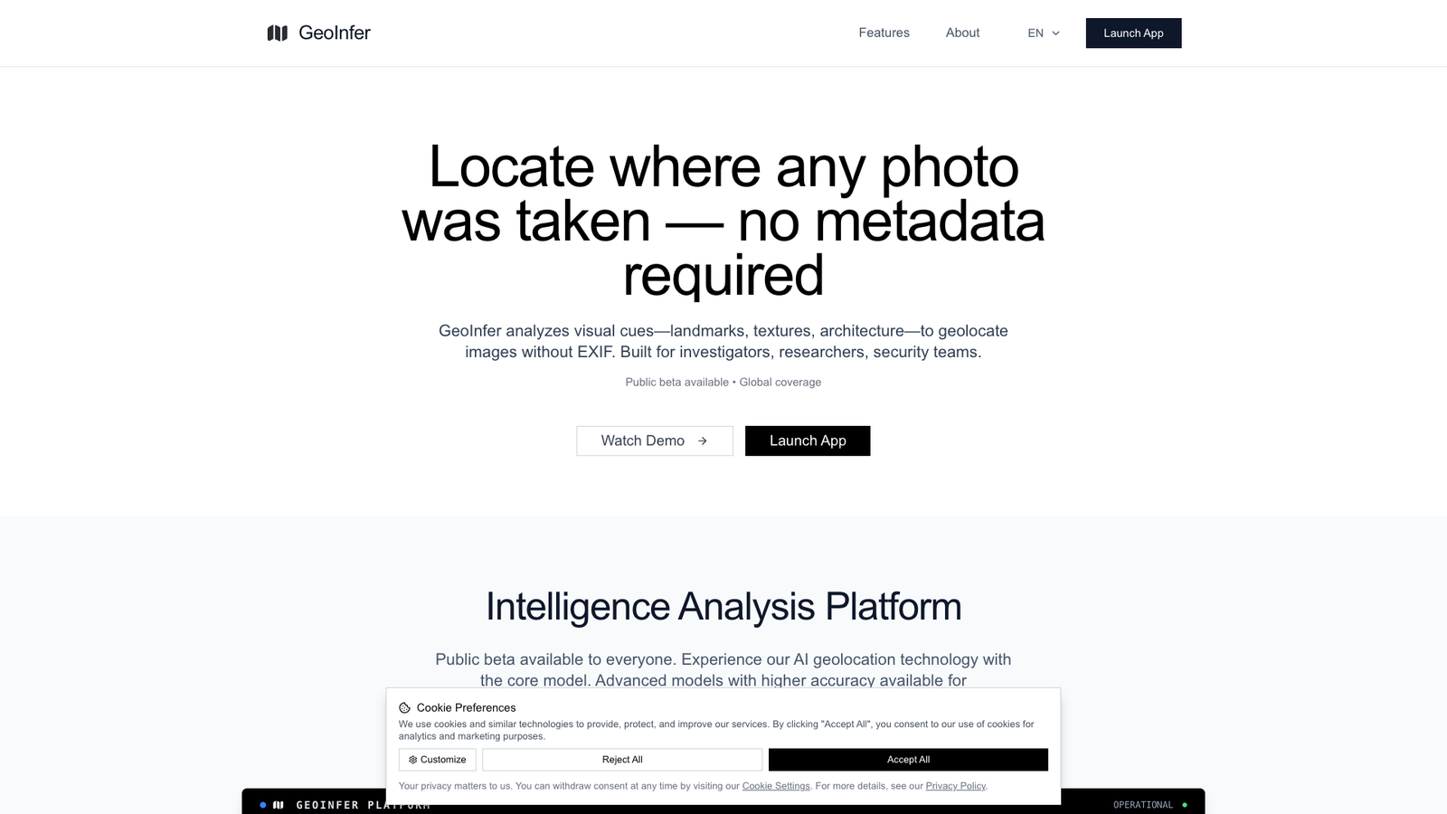 GeoInfer — интерфейс нейросети GeoInfer — интерфейс нейросети