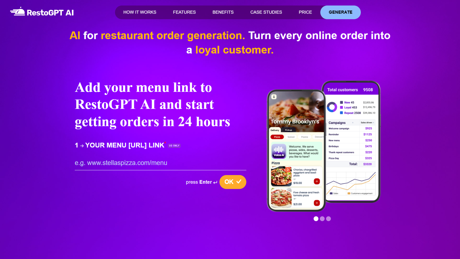RestoGPT AI — интерфейс нейросети RestoGPT AI — интерфейс нейросети