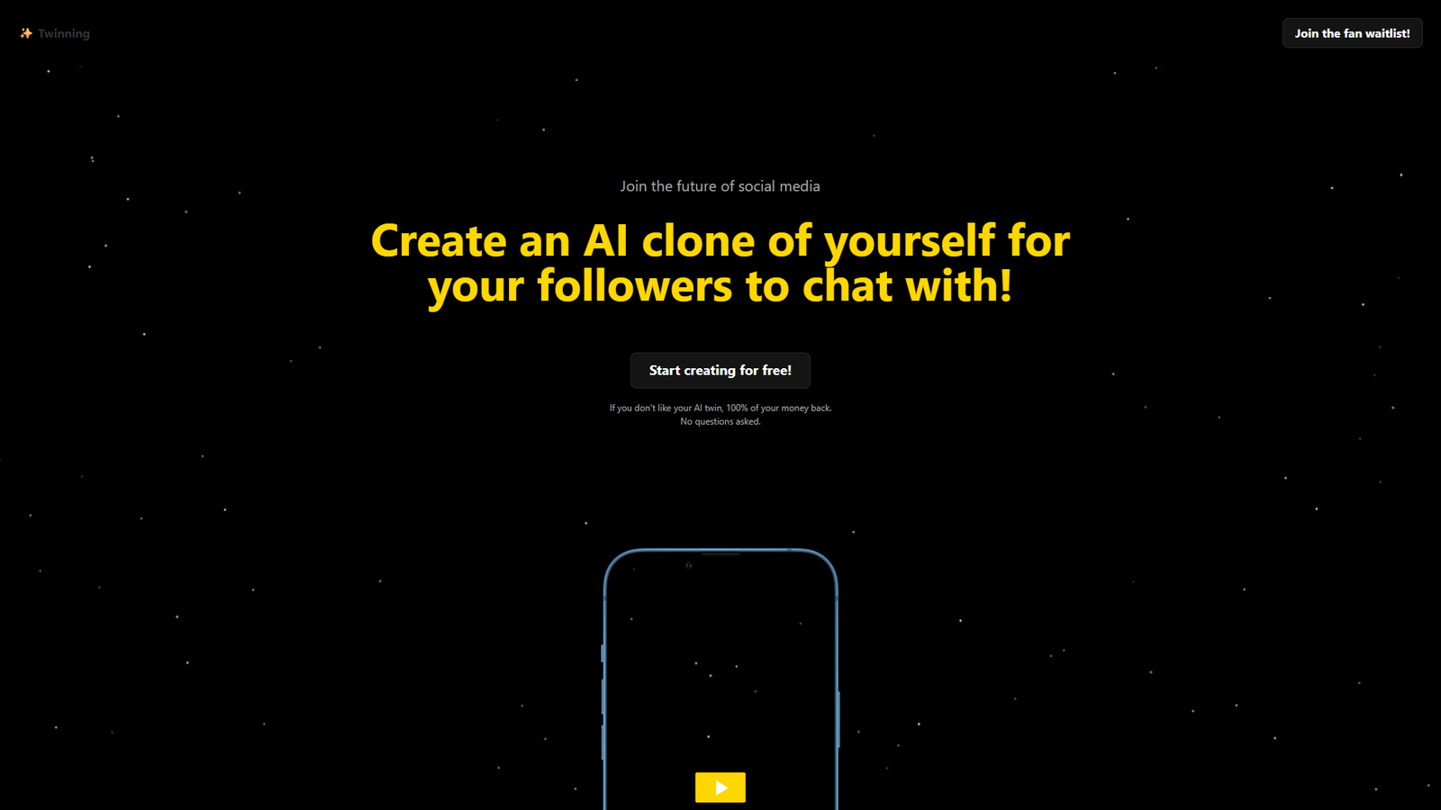 Twinning — интерфейс нейросети Twinning — интерфейс нейросети