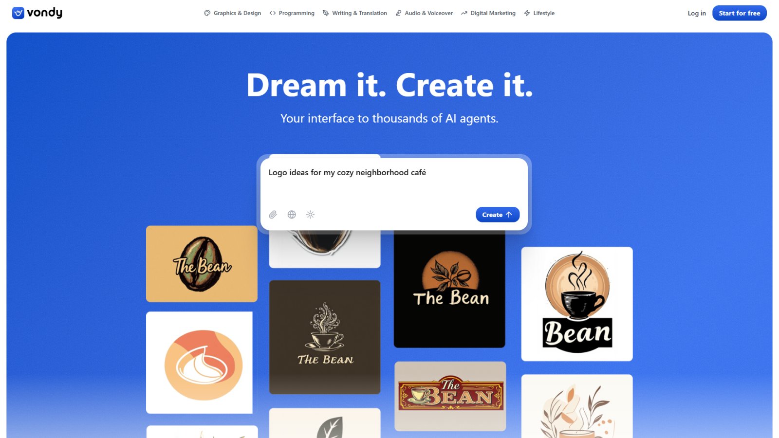 Vondy AI нейросеть Главная страница Vondy AI нейросеть Главная страница