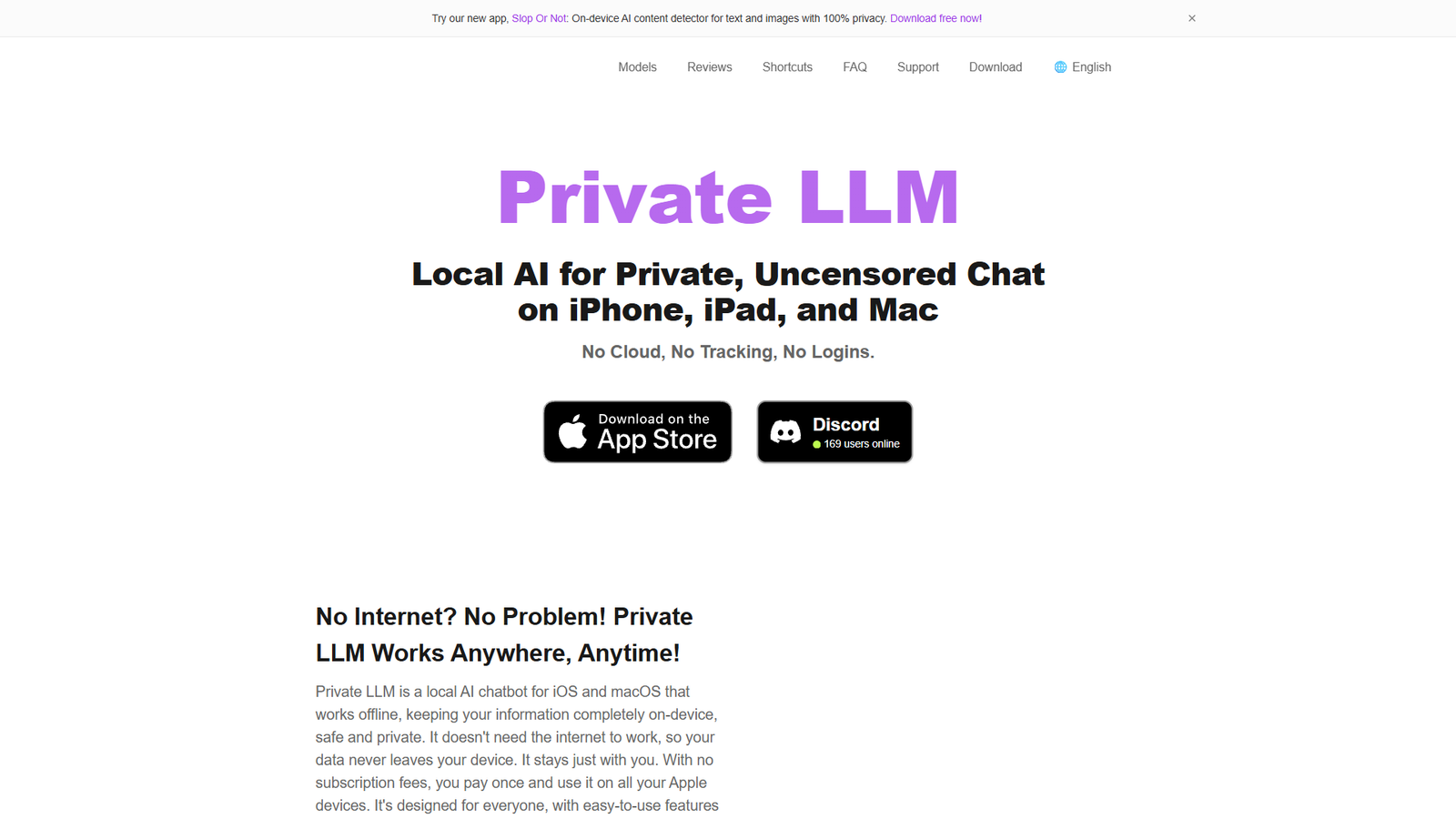 Private LLM — интерфейс нейросети Private LLM — интерфейс нейросети