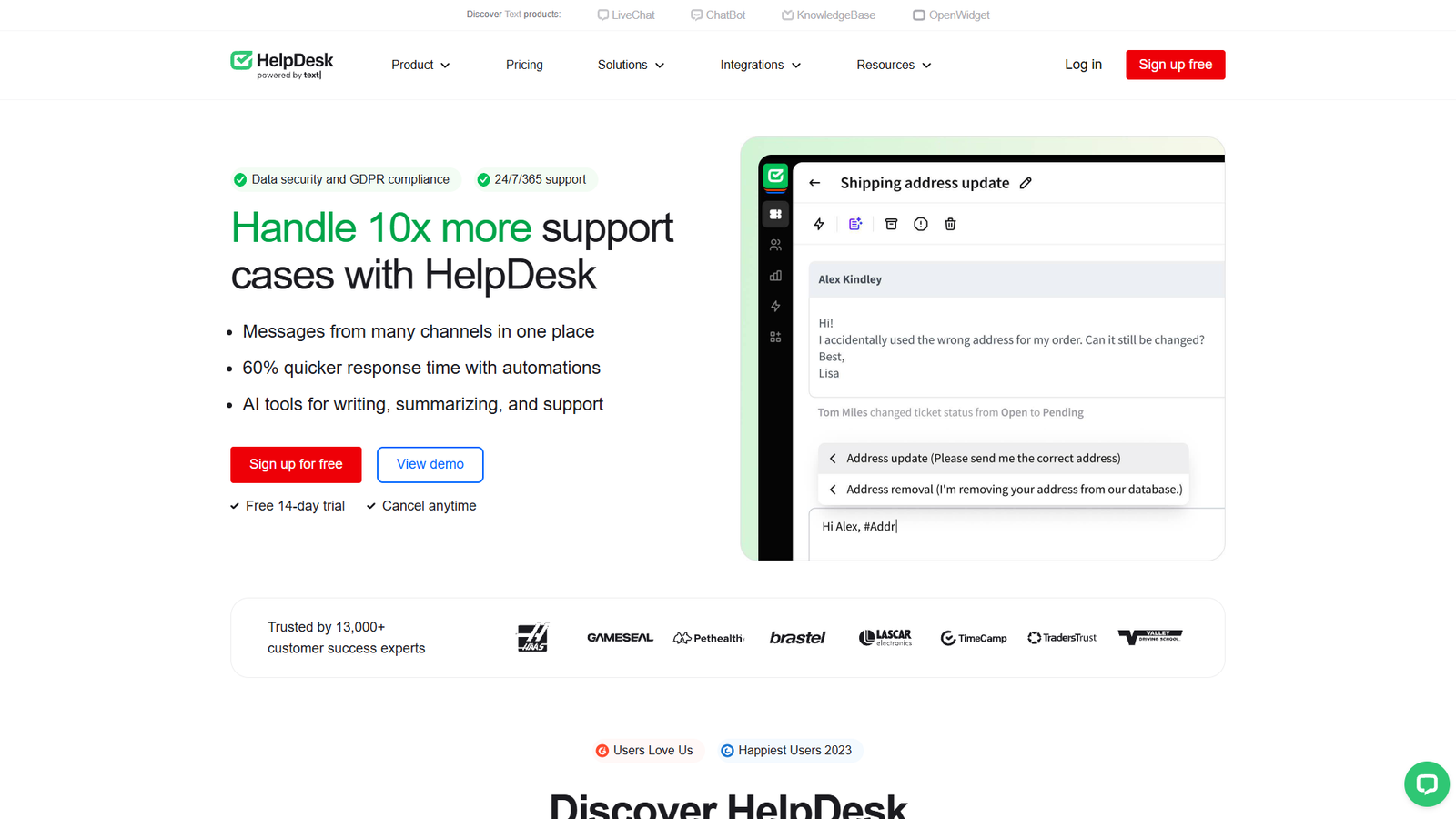 HelpDesk — интерфейс нейросети HelpDesk — интерфейс нейросети