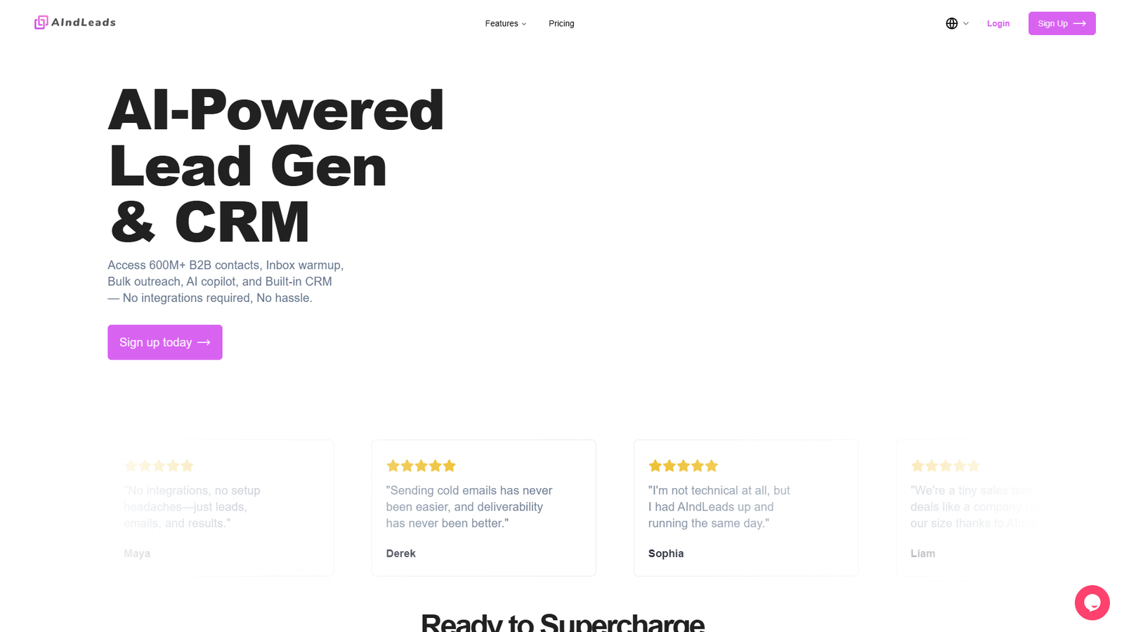 AIndLeads — интерфейс нейросети AIndLeads — интерфейс нейросети