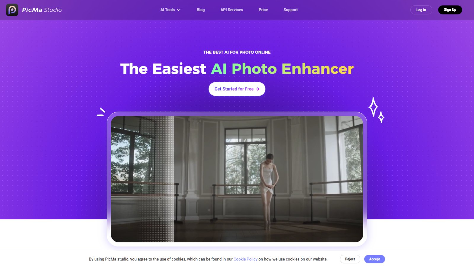 PicMa Studio нейросеть Главная страница