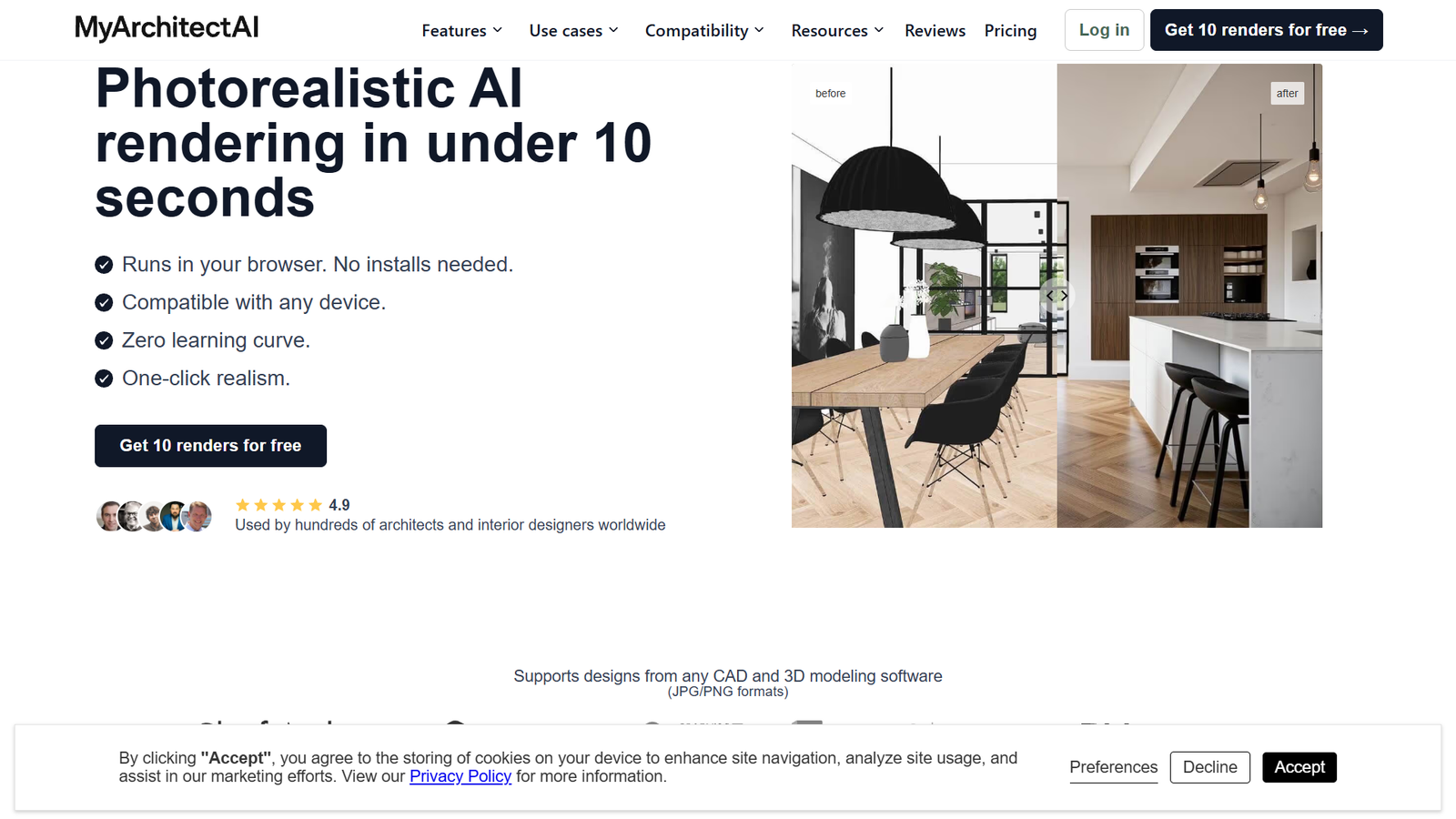 MyArchitectAI — интерфейс нейросети MyArchitectAI — интерфейс нейросети