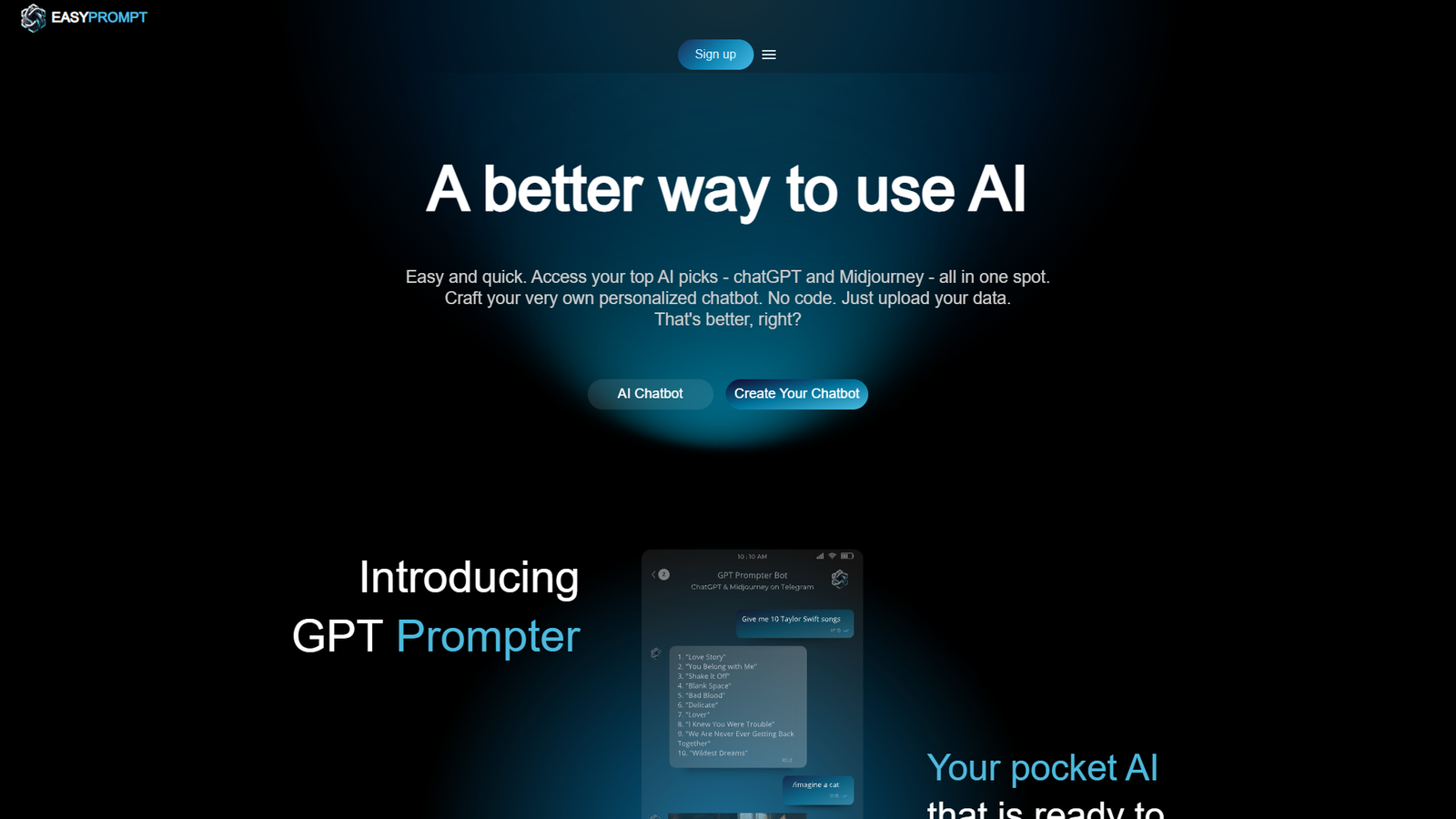 EasyPrompt — интерфейс нейросети EasyPrompt — интерфейс нейросети