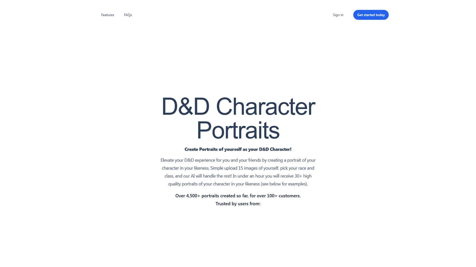 D&D Character Portraits — интерфейс нейросети D&D Character Portraits — интерфейс нейросети