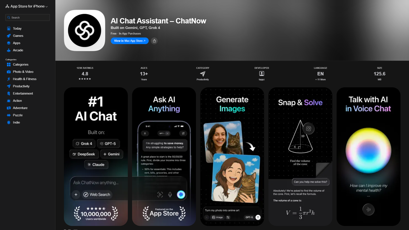 AI Chat Assistant – ChatNow — интерфейс нейросети AI Chat Assistant – ChatNow — интерфейс нейросети