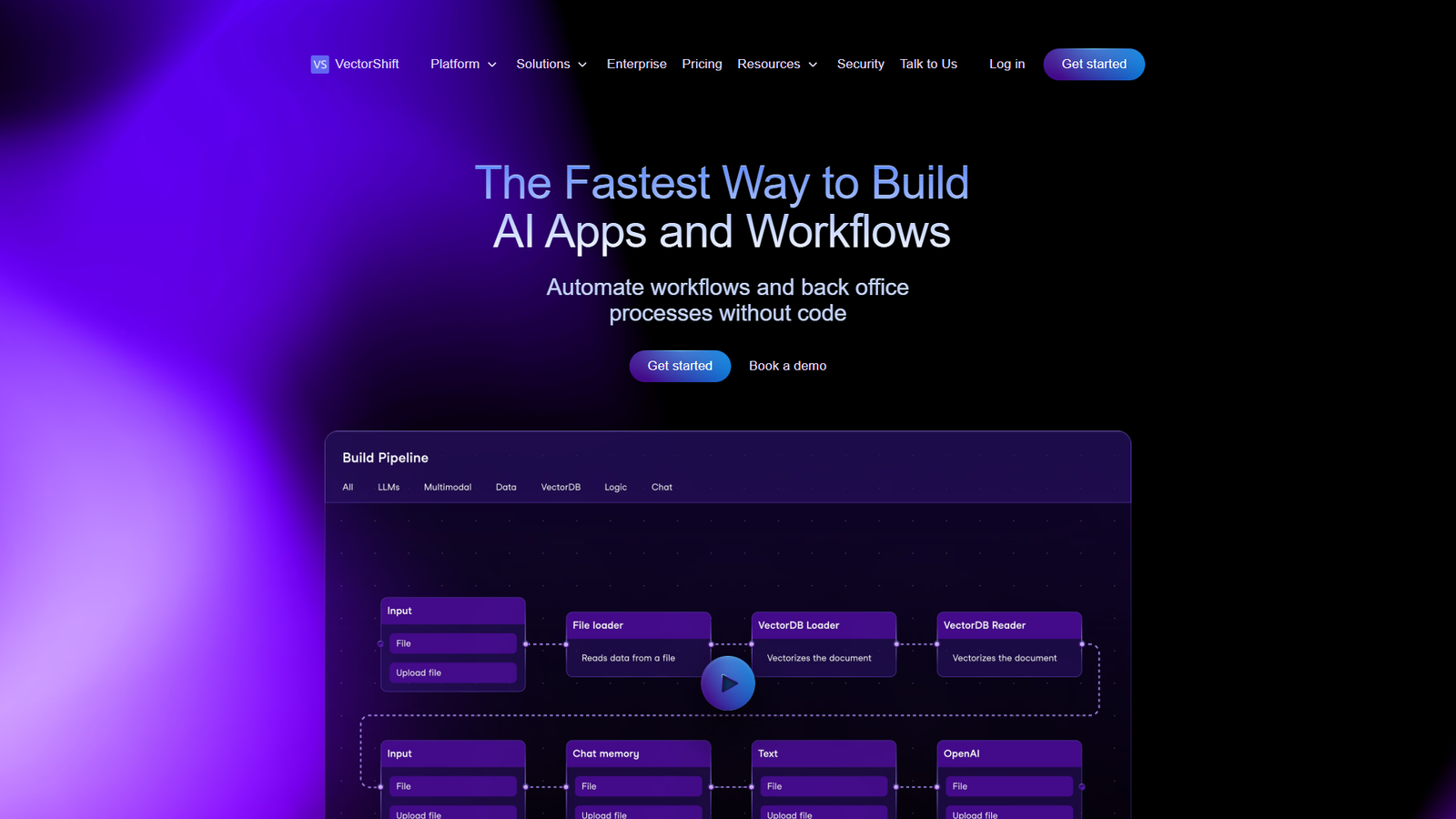 VectorShift — интерфейс нейросети VectorShift — интерфейс нейросети