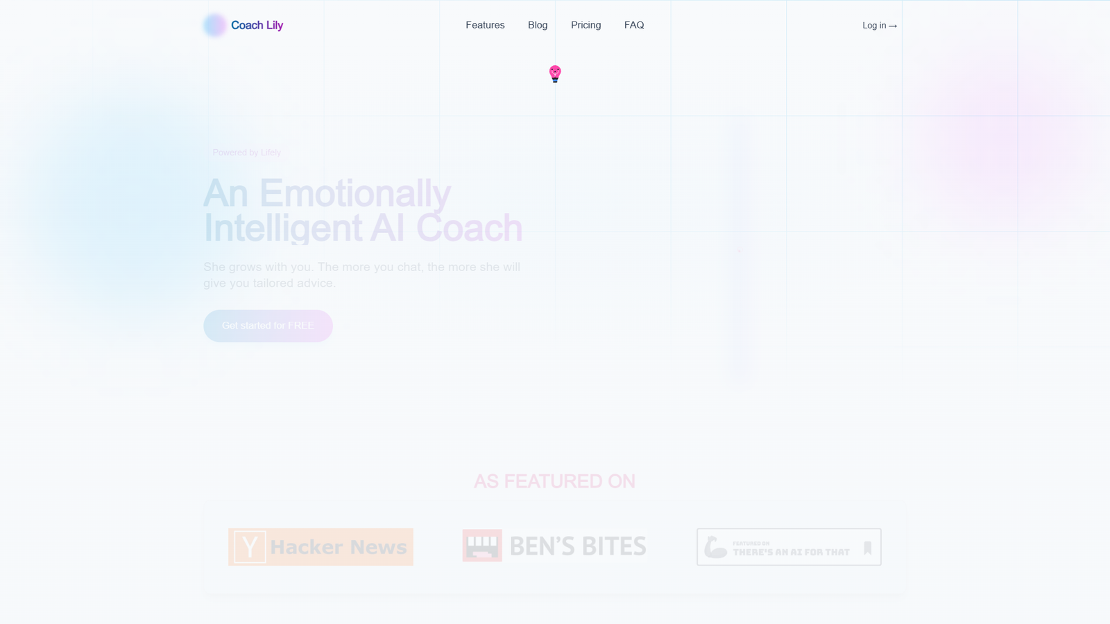 Coach Lily — интерфейс нейросети Coach Lily — интерфейс нейросети