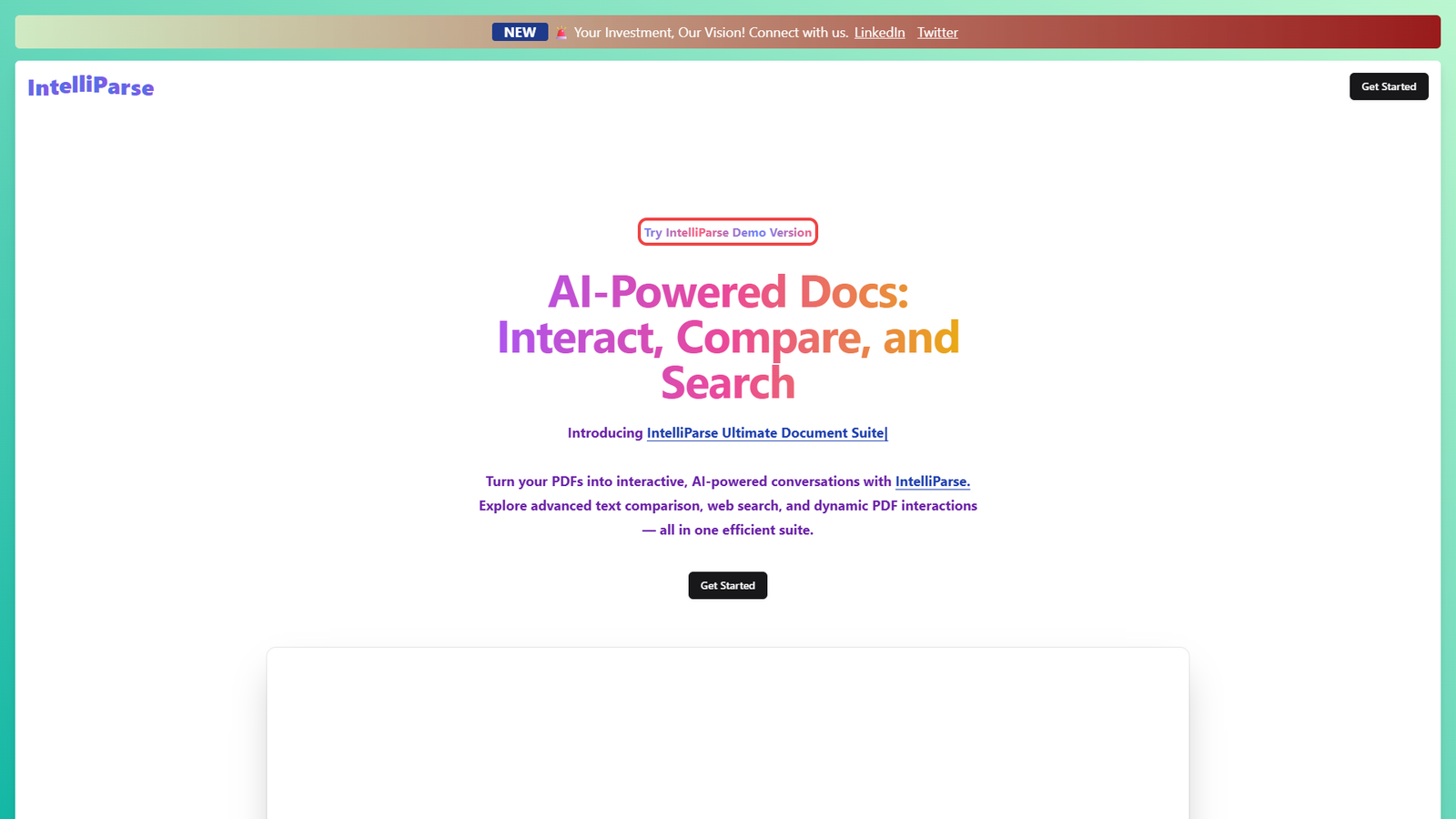 IntelliParse — интерфейс нейросети IntelliParse — интерфейс нейросети