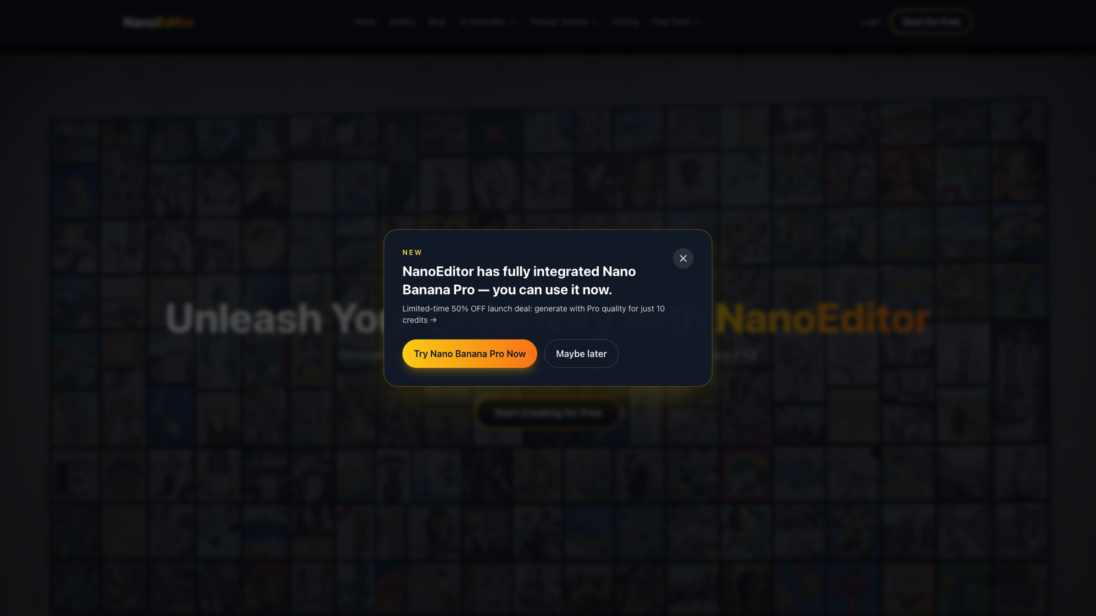 NanoEditor — интерфейс нейросети