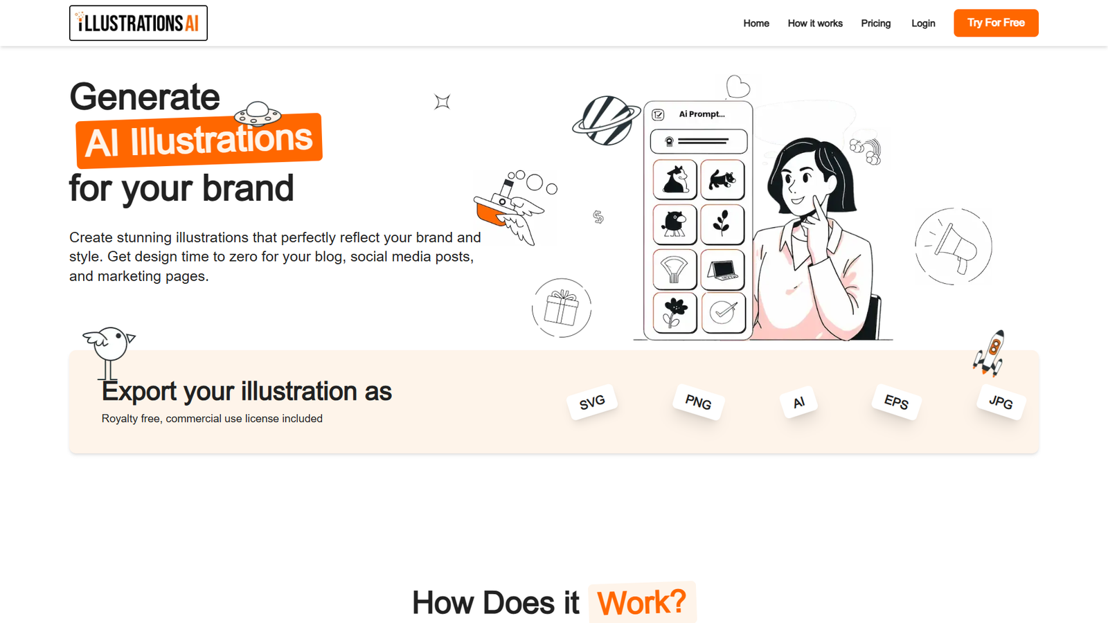 Illustrations AI — интерфейс нейросети Illustrations AI — интерфейс нейросети