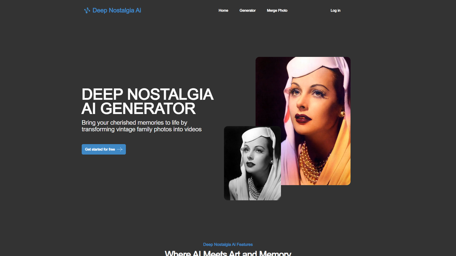 Deep Nostalgia AI Generator — интерфейс нейросети Deep Nostalgia AI Generator — интерфейс нейросети