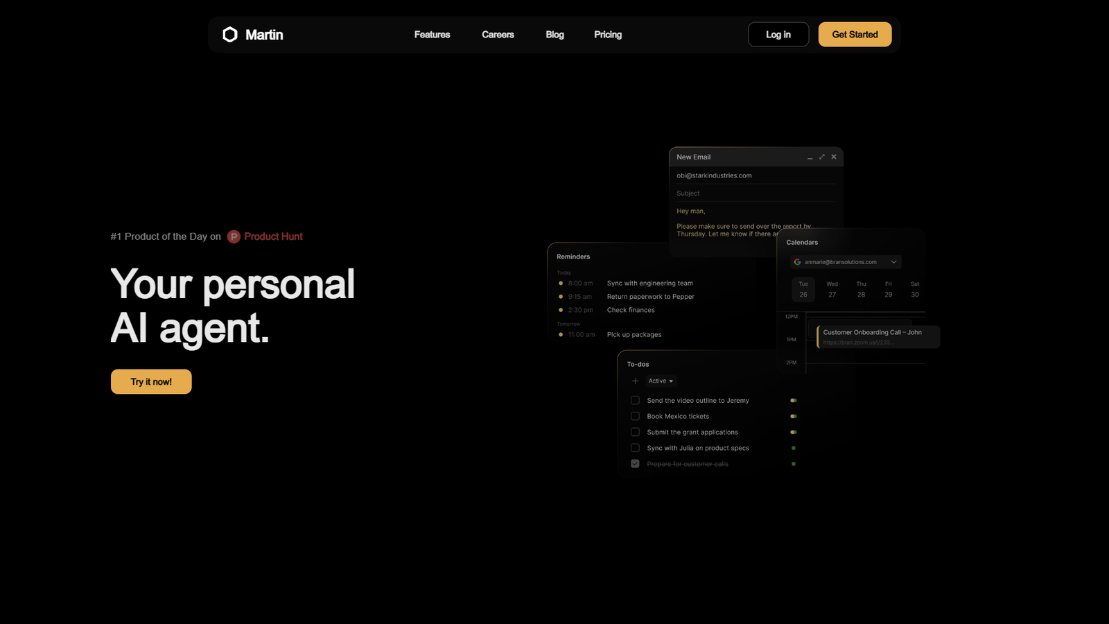 Martin Personal Assistant — интерфейс нейросети Martin Personal Assistant — интерфейс нейросети