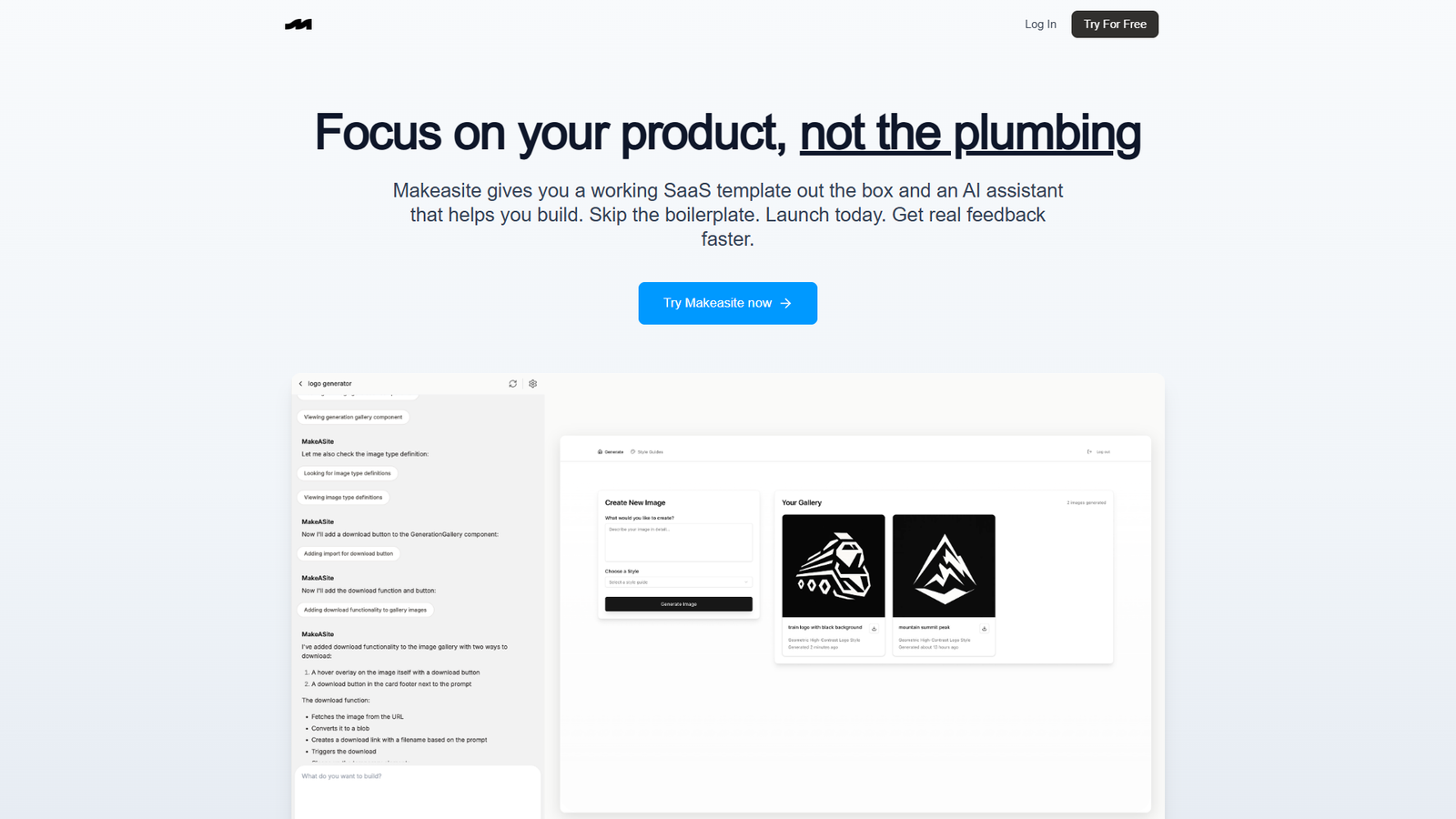 Makeasite — интерфейс нейросети Makeasite — интерфейс нейросети
