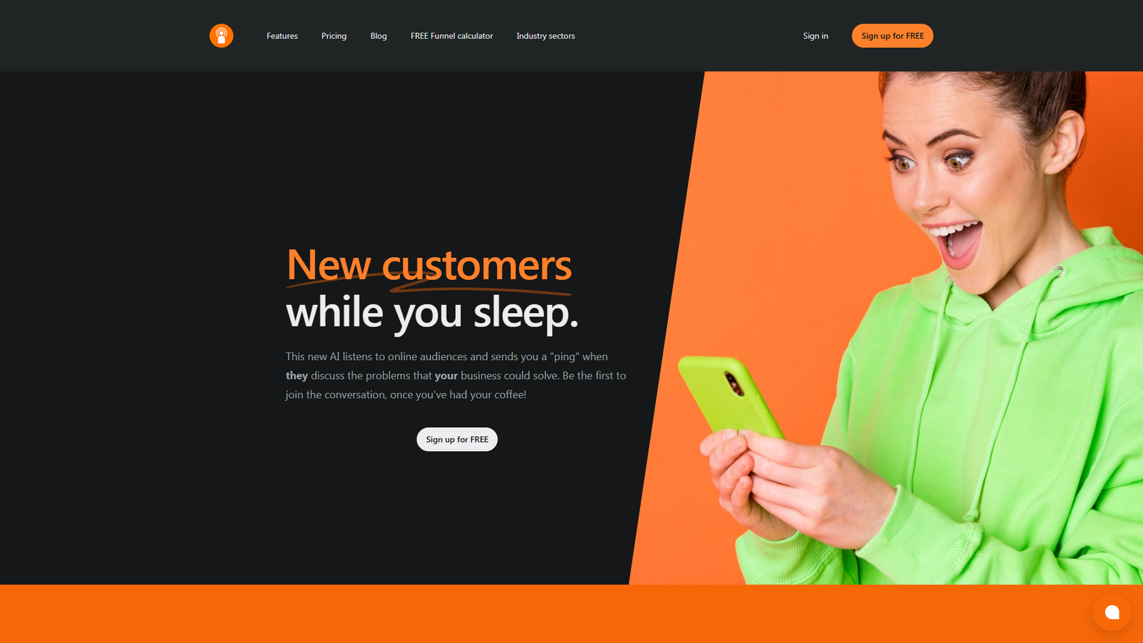 CustomerPing — интерфейс нейросети CustomerPing — интерфейс нейросети