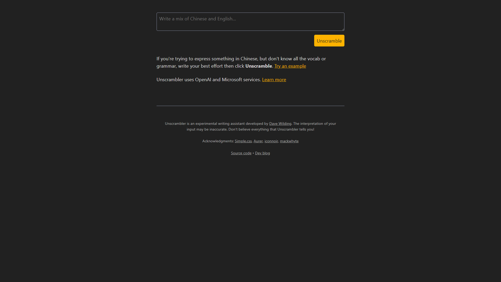 Unscrambler — интерфейс нейросети Unscrambler — интерфейс нейросети