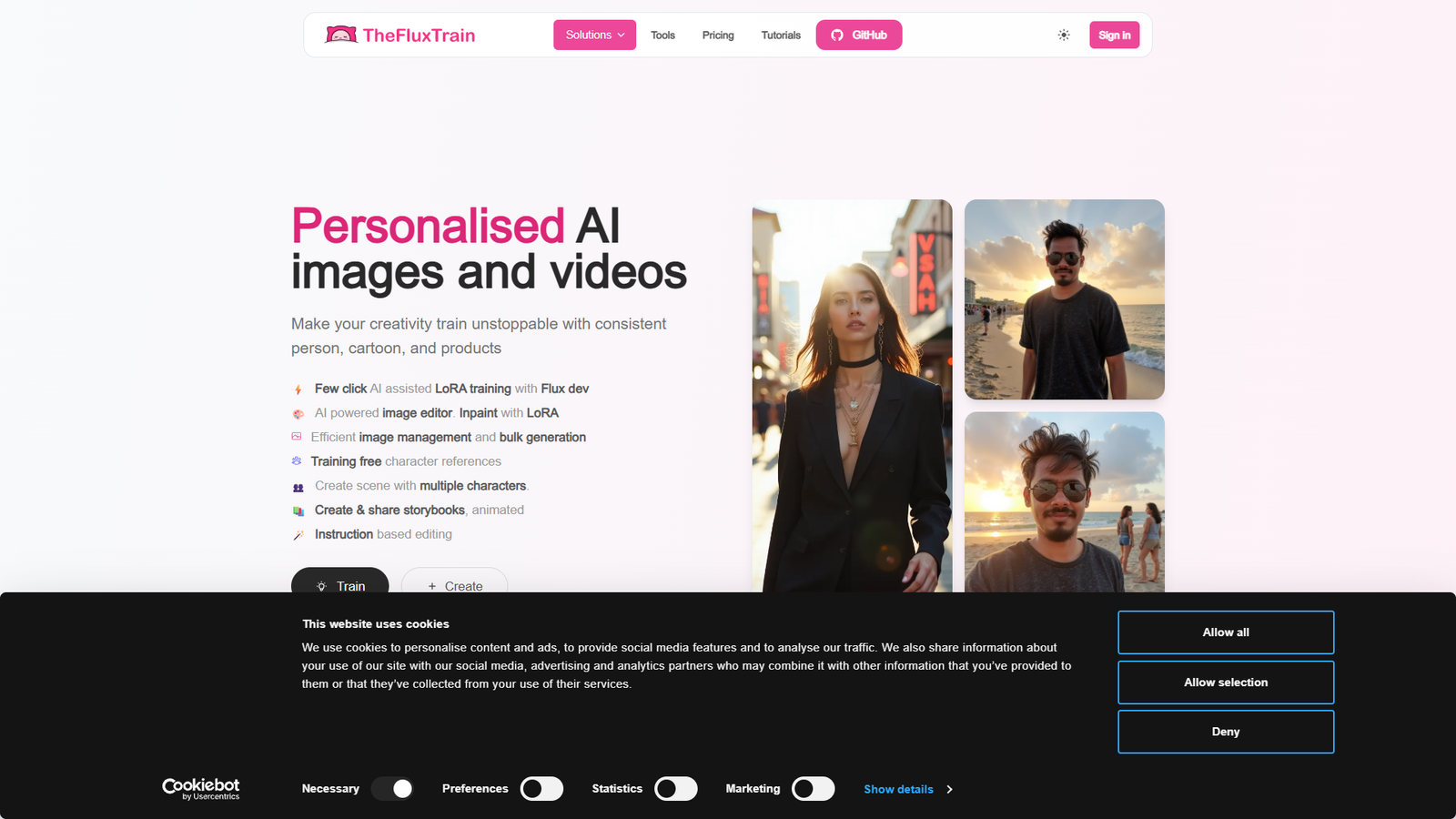 The Flux Train — интерфейс нейросети The Flux Train — интерфейс нейросети