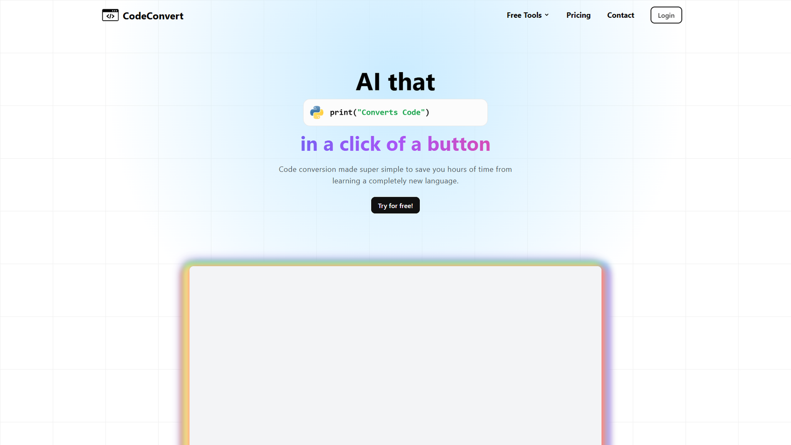 CodeConvert AI — интерфейс нейросети CodeConvert AI — интерфейс нейросети