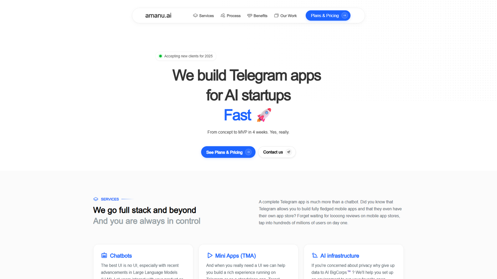 Amanu — интерфейс нейросети Amanu — интерфейс нейросети