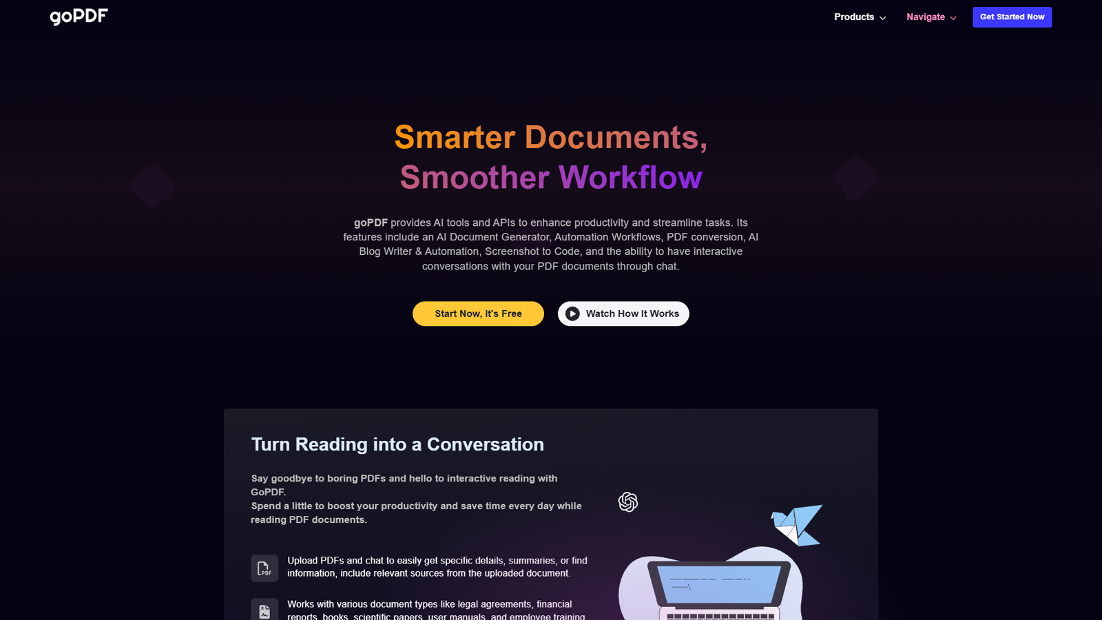 goPDF — интерфейс нейросети goPDF — интерфейс нейросети