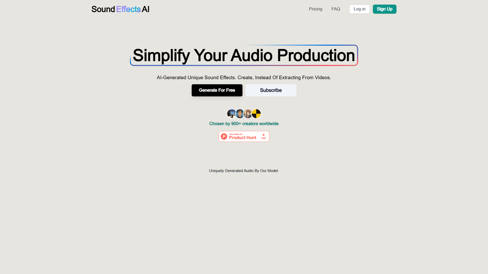 Sound Effects AI — интерфейс нейросети Sound Effects AI — интерфейс нейросети