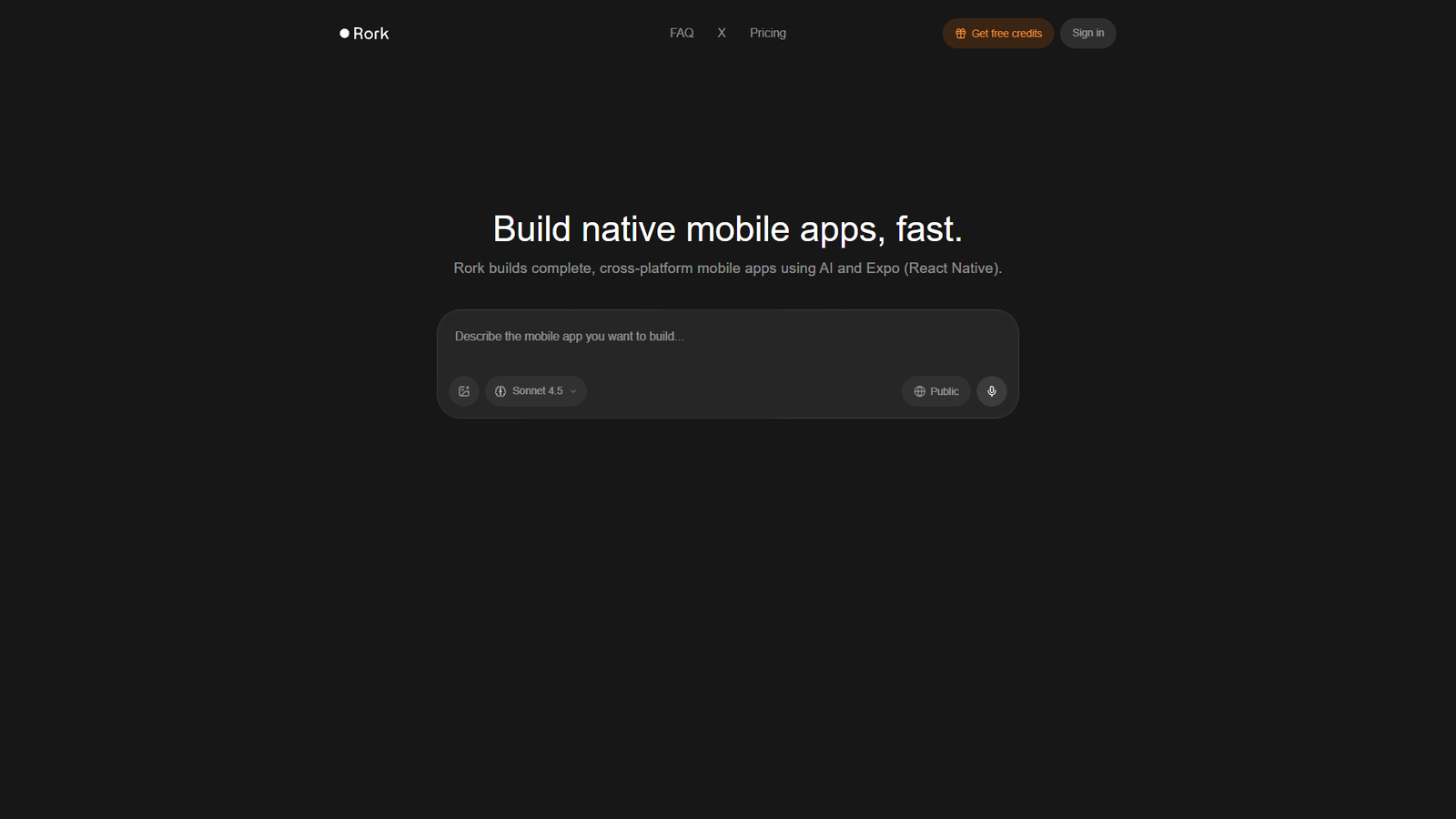 Rork — интерфейс нейросети Rork — интерфейс нейросети