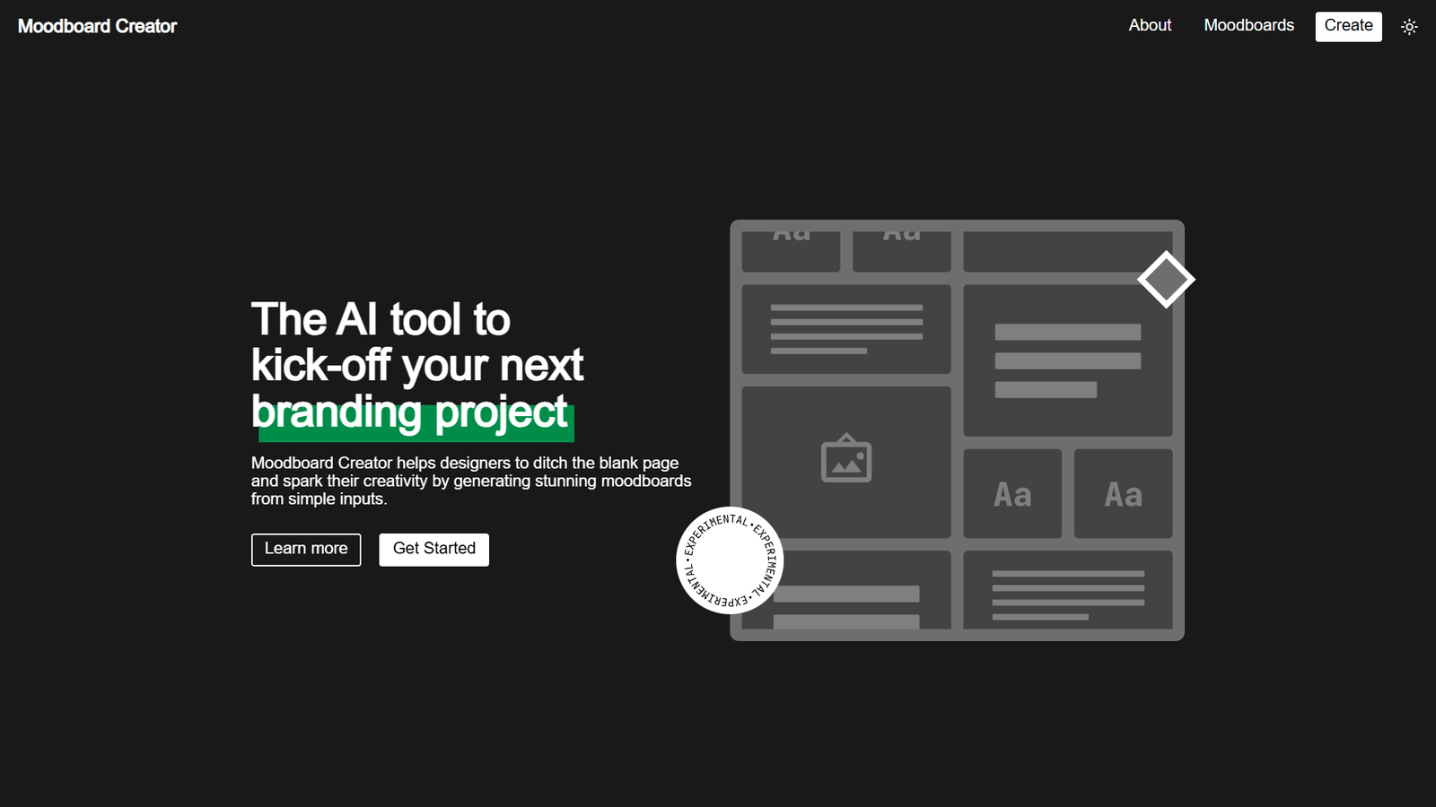 Moodboard Creator — интерфейс нейросети Moodboard Creator — интерфейс нейросети