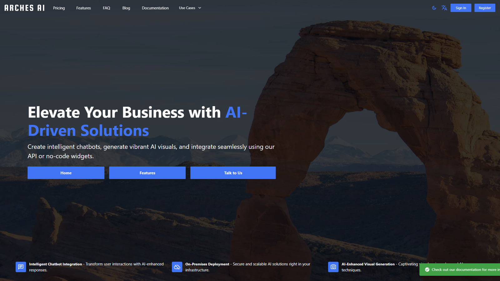 Arches AI — интерфейс нейросети Arches AI — интерфейс нейросети