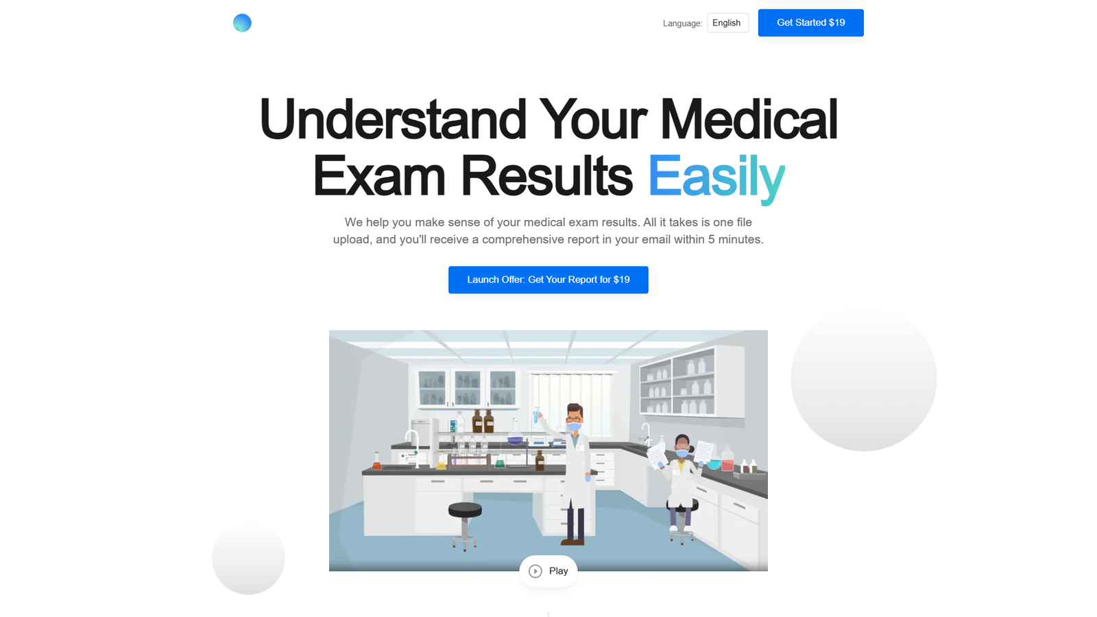 Medlabreport — интерфейс нейросети Medlabreport — интерфейс нейросети