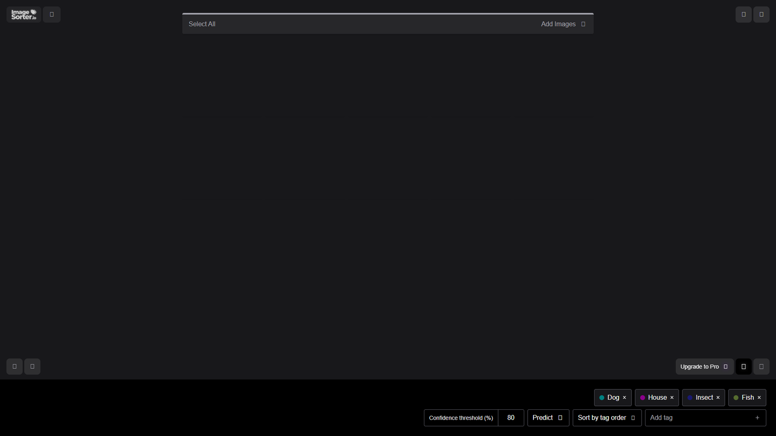 ImageSorter.io — интерфейс нейросети ImageSorter.io — интерфейс нейросети