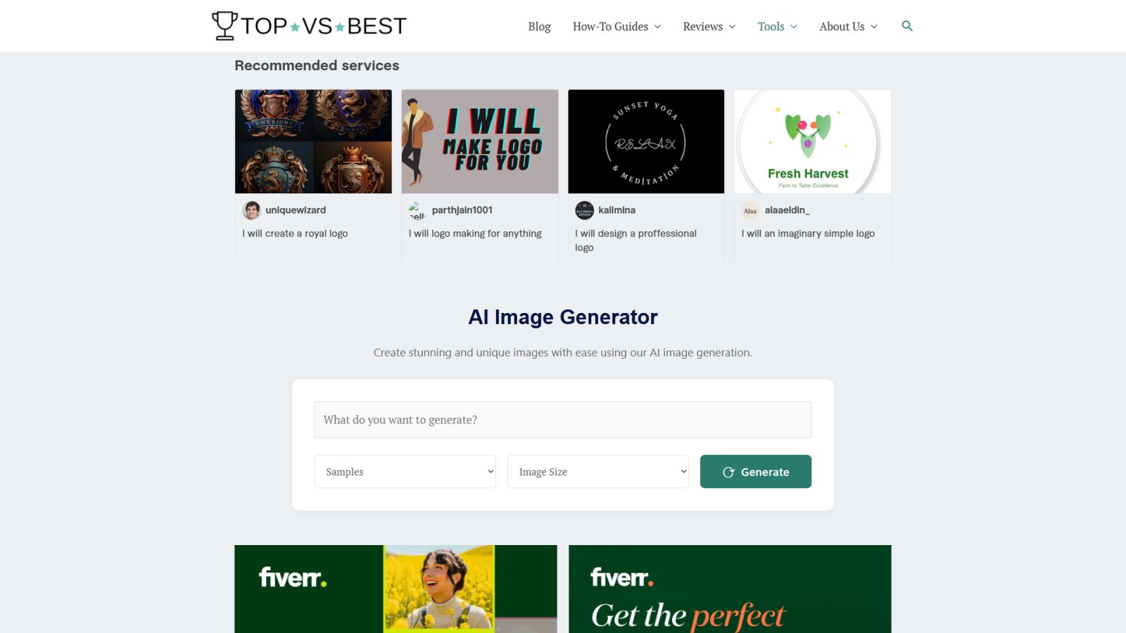 Top VS Best нейросеть Главная страница