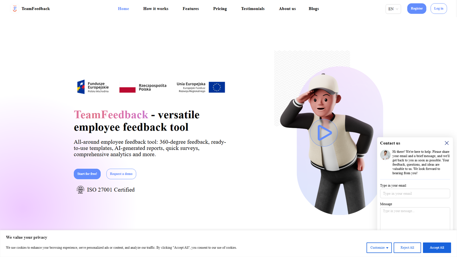 TeamFeedback — интерфейс нейросети TeamFeedback — интерфейс нейросети