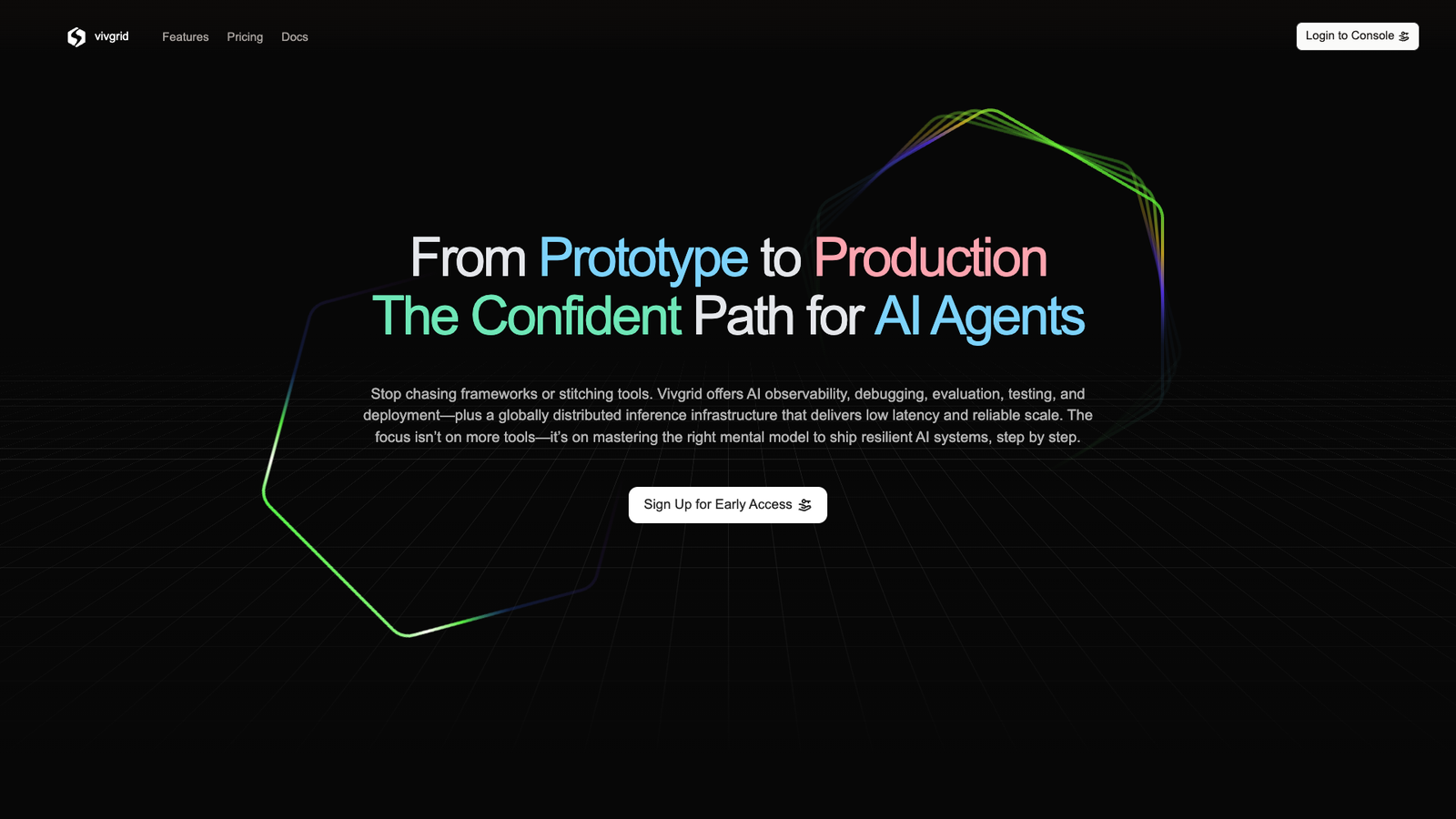 Vivgrid — интерфейс нейросети