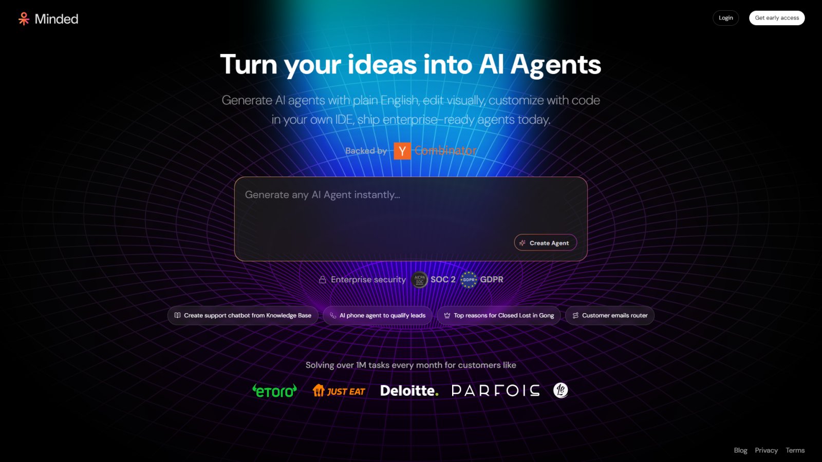 AgentsForce нейросеть Главная страница