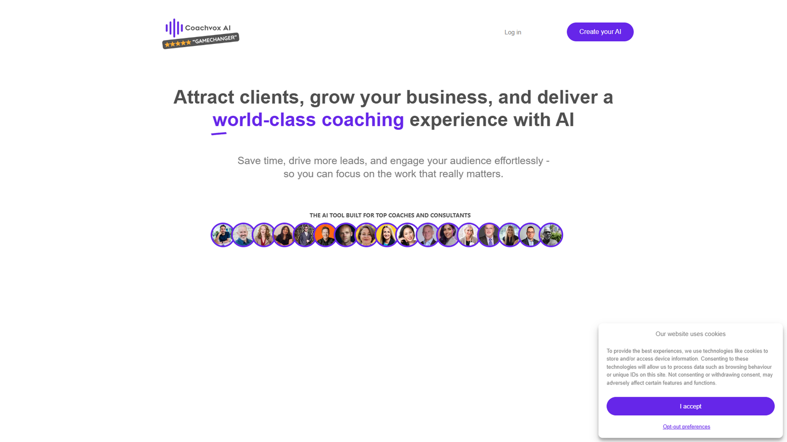 Coachvox AI — интерфейс нейросети Coachvox AI — интерфейс нейросети