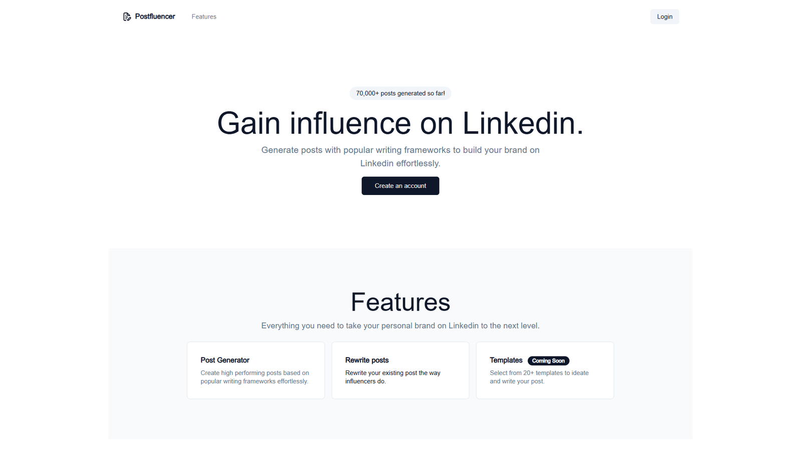 Postfluencer — интерфейс нейросети Postfluencer — интерфейс нейросети