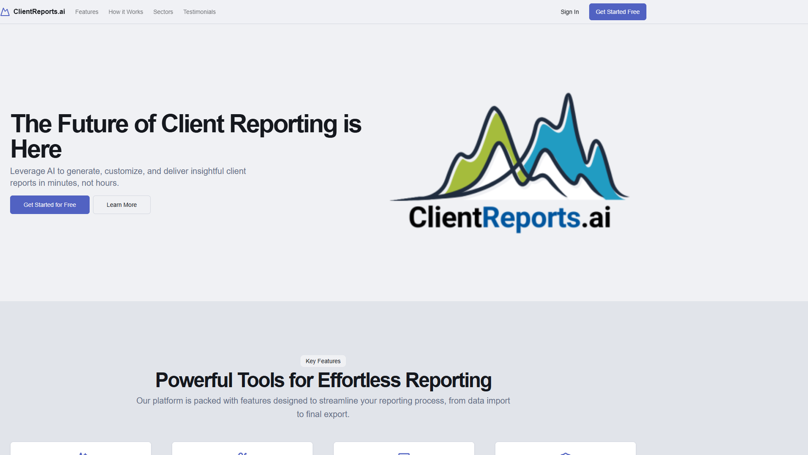 ClientReports.ai — интерфейс нейросети ClientReports.ai — интерфейс нейросети