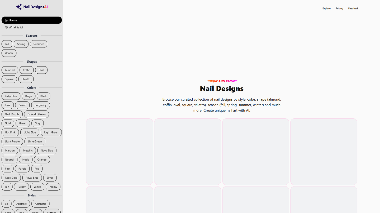 NailDesignsAI — интерфейс нейросети NailDesignsAI — интерфейс нейросети