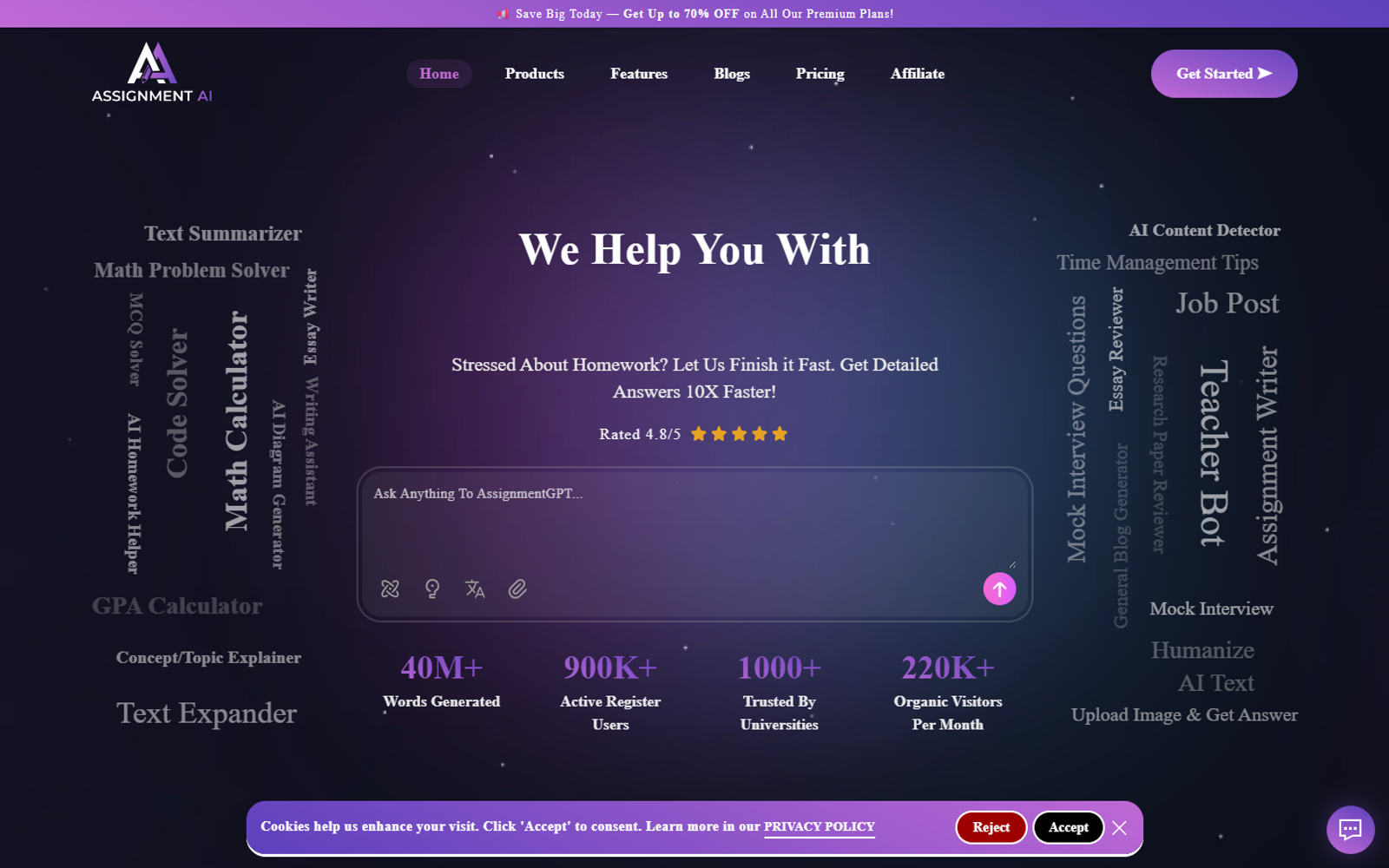 AssignmentGPT AI — интерфейс нейросети AssignmentGPT AI — интерфейс нейросети