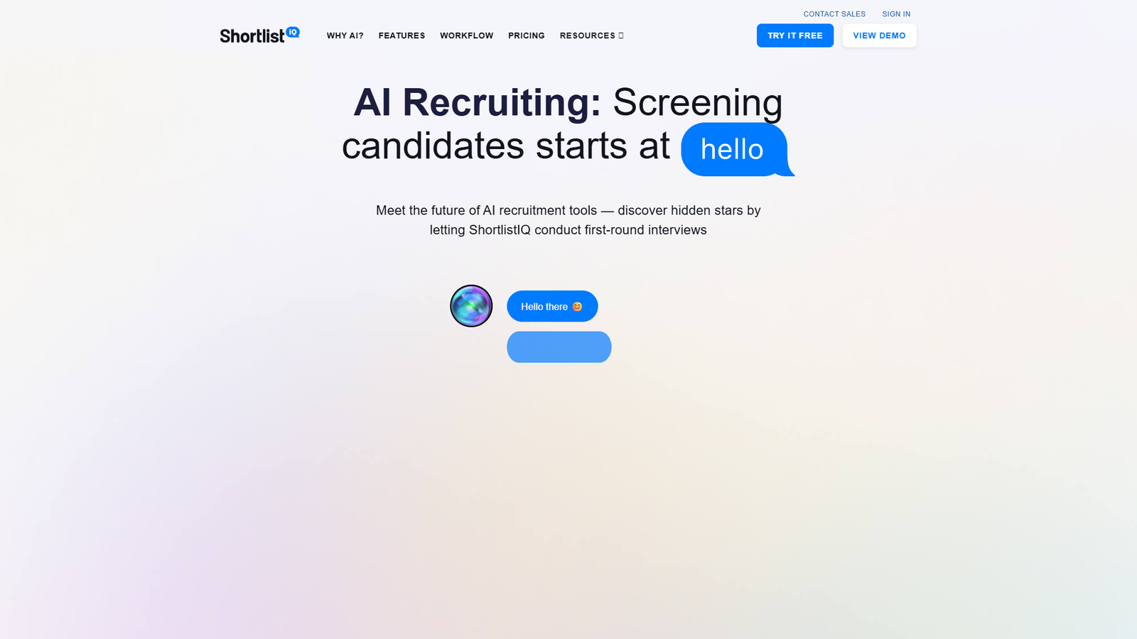 ShortlistIQ — интерфейс нейросети ShortlistIQ — интерфейс нейросети