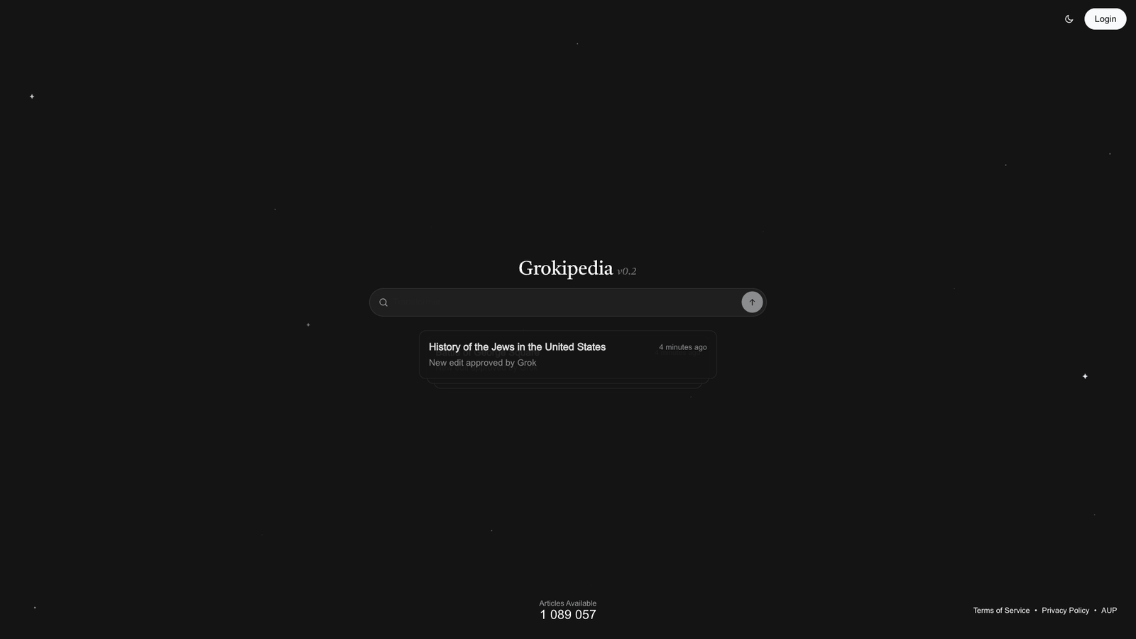 Grokipedia — интерфейс нейросети Grokipedia — интерфейс нейросети
